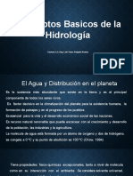 Semana 1,2,3 Conceptos Básicos de La Hidrología