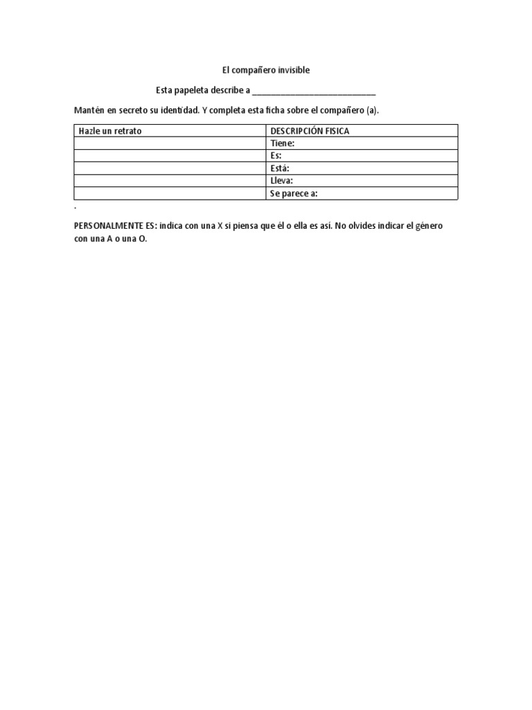 El Compañero Invisible | PDF