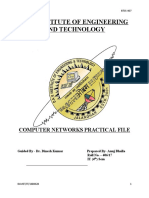 Dav Institute of Engineering and Technology: Computer Networks Practical File