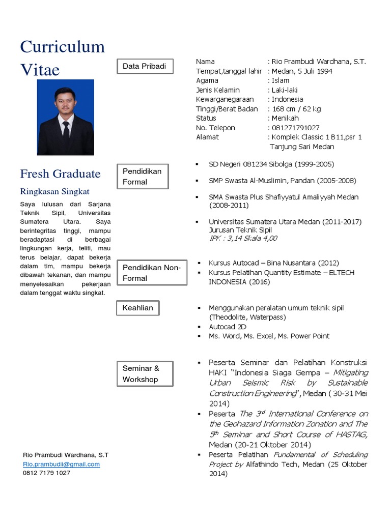 CV Rio Prambudi PDF | PDF