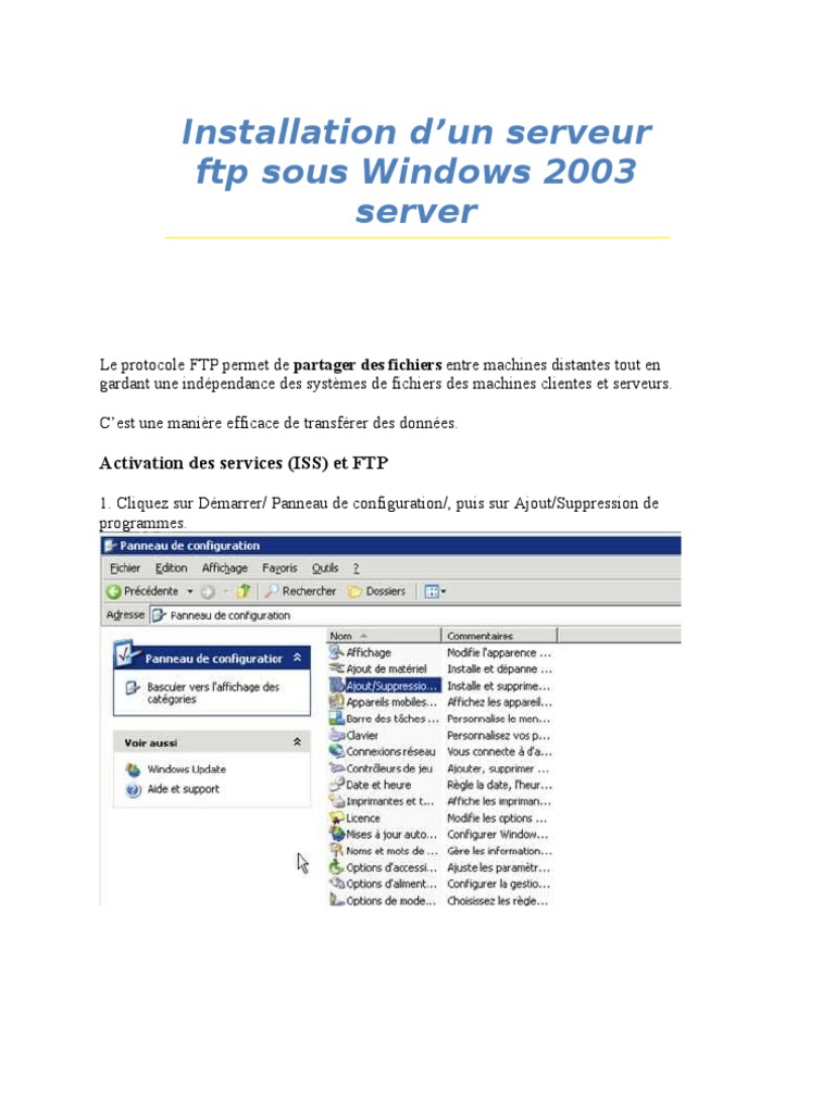 Serveur FTP | PDF