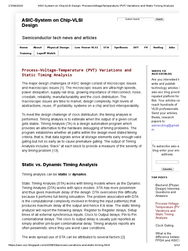 ASIC-System On Chip-VLSI ASIC-System On Chip-VLSI Design Design | PDF ...