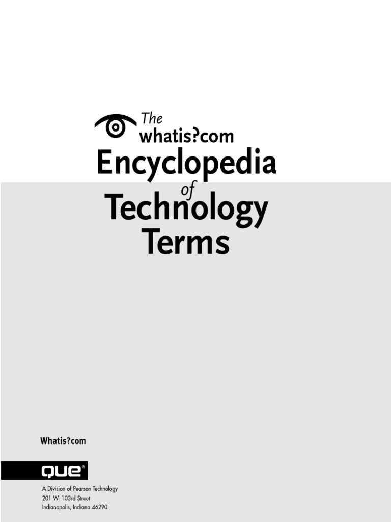 Encyclopedia of Technology Terms PDF | PDF | International