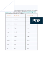 Irregular Verbs: Download A Copy of This List in PDF Download This Much Longer List