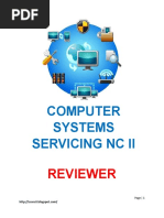 Computer Systems Servicing NC Ii: Reviewer