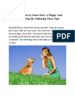 Raychel Harvey-Jones Have A Happy and Healthy Dog by Following These Tips