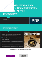 Should Monetary and Fiscal Policymakers Try To Stabilize The Economy?