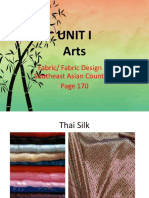 Unit I Arts: Fabric/ Fabric Design in Southeast Asian Countries
