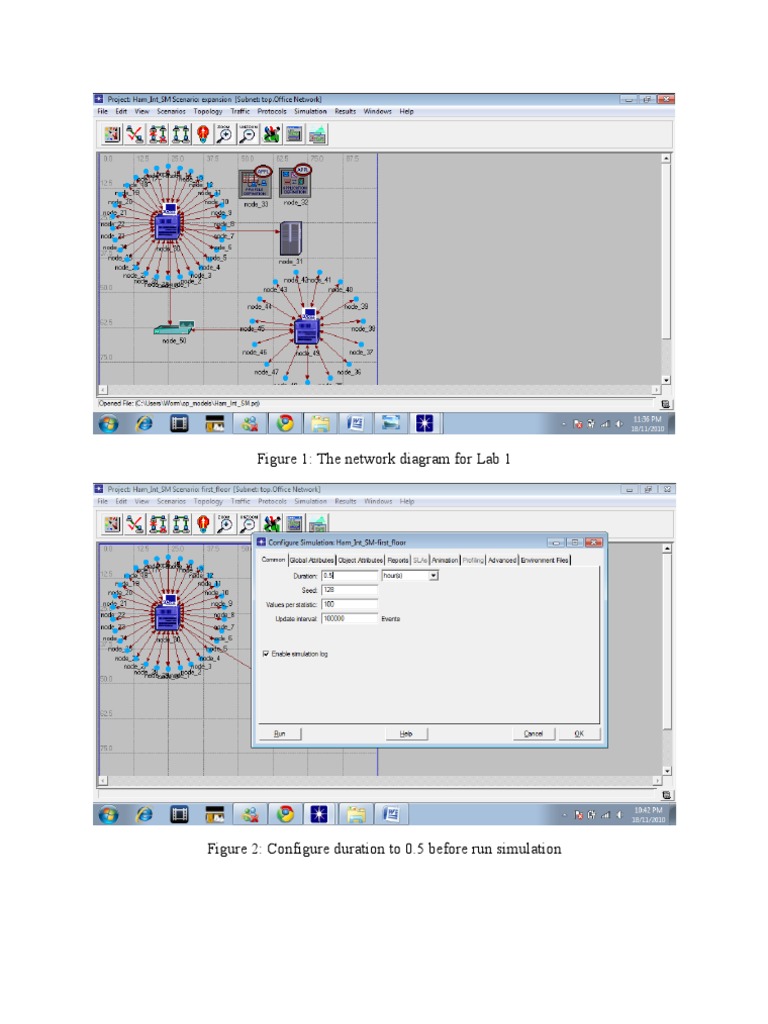 Figure 1: The Network Diagram For Lab 1 | PDF | Games & Activities