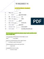 Worksheet #6: Put The Verbs Into The Correct Form (Future I) - Use Going To