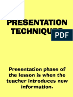 Presentation Techniques PDF