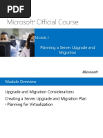 Microsoft Official Course: Planning A Server Upgrade and Migration