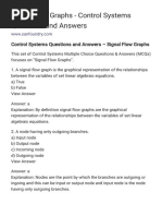 Control Systems Questions and Answers - Signal Flow Graphs