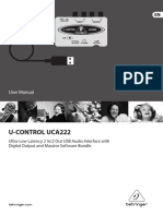 U-Control Uca222: User Manual