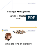 Levels of Strategy