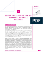 Hemolytic Anemias Due To Abnormal Red Cell Enzymes