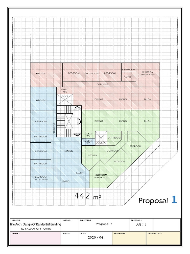 Residential Building Duct Layout Plan | PDF | Bedroom | Local ...
