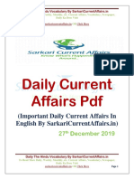 Important Daily Current Affairs in English by Sarkaricurrentaffairs - in