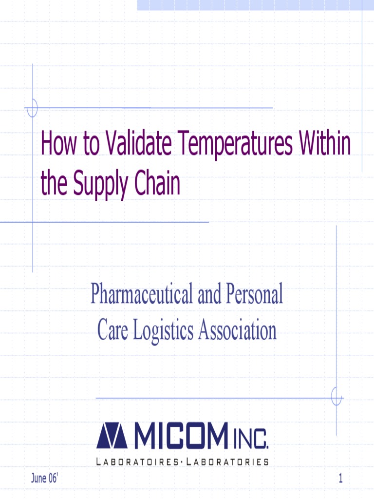 Cold Chain Validation Protocol Guide | PDF | Business Process ...