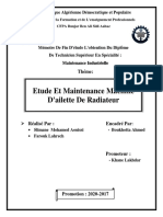 Mémoire Fin Etude Et Maintenance Machine D'ailette de Radiateur ... SLimane Mohamed Aouissi PDF