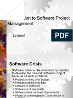 Introduction To Software Project Management