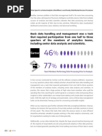 Basic Data Handling and Management Was A Task That Required Participation From One Half To Three Quarters of The Members of Analytics Teams, Including Senior Data Analysts and Scientists