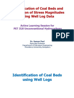 Identification of Coal Beds and Estimation of Stress Magnitudes Using Well Log Data