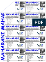 Kartu Nama MAHARANI Putih