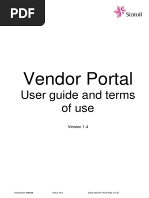 statoil-vendor-portal-user-guide-and-terms-of-use