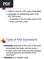 Xpath: Xpath Is Core For XML Query Languages Language For Addressing Parts of An XML Document