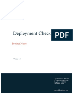 Deployment Checklist: Project Name