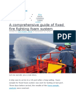 A Comprehensive Guide of Fixed Fire Fighting Foam System: Seaqa Companies Contact