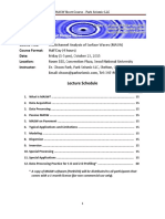 Course Title: Course Format: Date: Location: Instructor:: Lecture Schedule