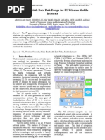 Multi-Bandwidth Data Path Design For 5G Wireless Mobile Internets