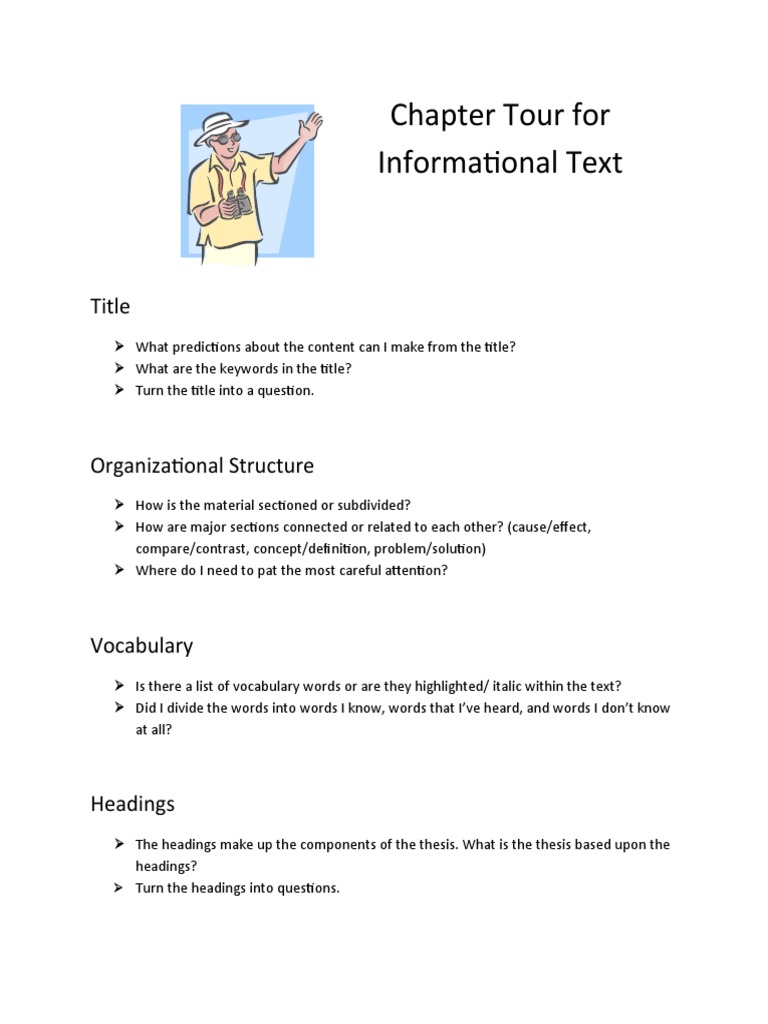 Chapter Tour Overview and Analysis | PDF | Career & Growth