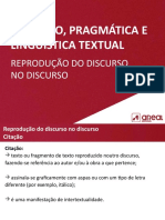 Reproduçao Do Discurso No Discurso