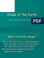 Shape of the Earth: Evidence for a Spherical Shape