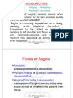 ANGINA PECTORIS: How drugs act to increase oxygen supply and reduce demand