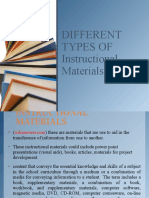 Different Types of Instructional Materials