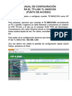 MANUAL DE CONFIGURACIÓN tp-link tl-wa5210g punto de acceso