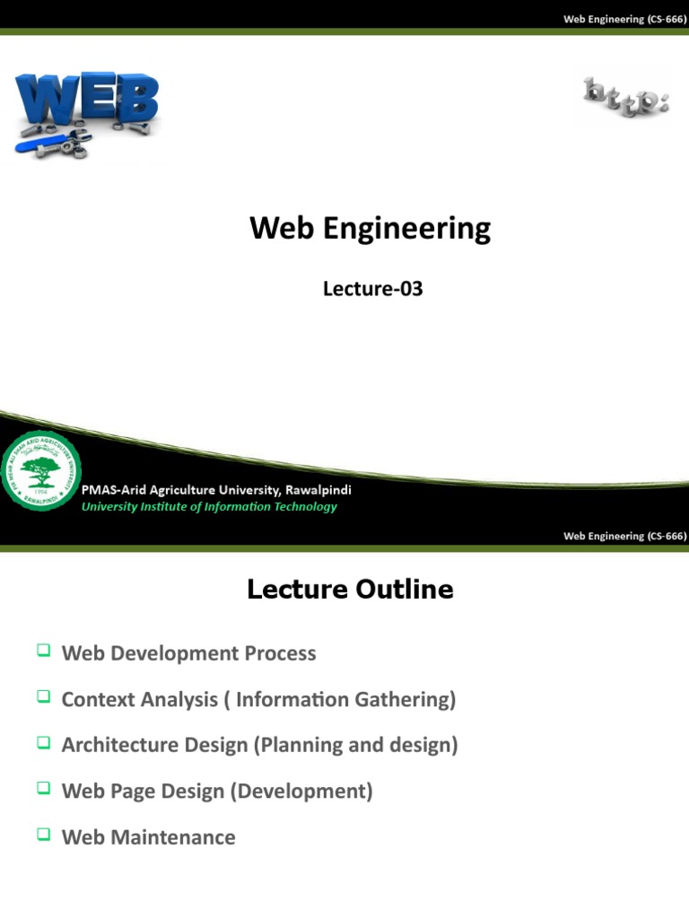 Web Engineering Lec 03 | PDF | Word Press | Search Engine Optimization