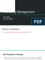 Marketing MGMT - Session 4 - 25 June - To Share
