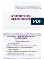 Problemas en la interpretación de normas