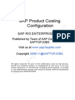 SAP Product Costing Configuration: Sap R/3 Enterprise Ecc6