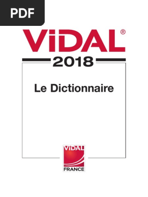 Vidal 18 Dictionnaire Medical Pdf Pdf Medicament Generique Ordonnance Medicale