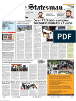 Delhi - The Statesman 25 06 2020 Page 1