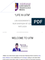 "Life in Uitm": Lab Assignment 4 Nur Shafiqah BT Jusli RAT1102A