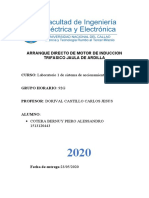 Arranque Directo de Motor de Induccion Trifasico Jaula de Ardilla