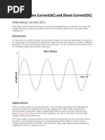 Alternative Current (AC) and Direct Current (DC)