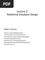 Relational Database Design